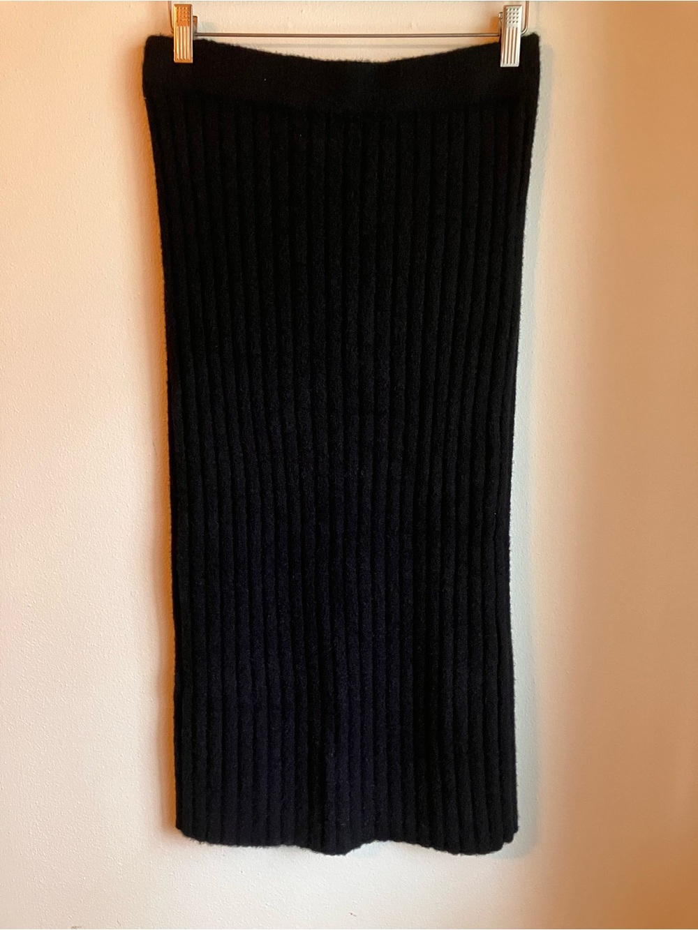 Aerie Ribbed Pull-on Knit Midi Skirt Western Bohemian Small - Picture 2 of 13